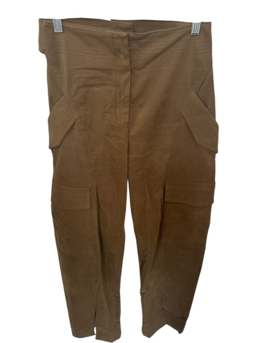 Zara Srpls Size XS Brown Cotton High Waist Cargo Pockets Wide Leg Pants Brown / XS