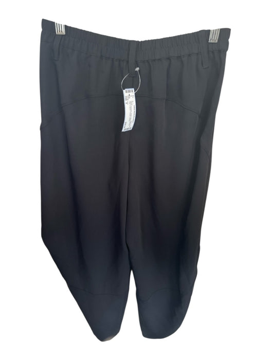 Ruti Size 6 Black Polyester Elastic Waist Balloon Leg Cropped Trouser Pants Black / 6