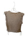 Veronica Beard Size XS Tan & White Pima Cotton Cap Sleeve Striped Top Tan & White / XS