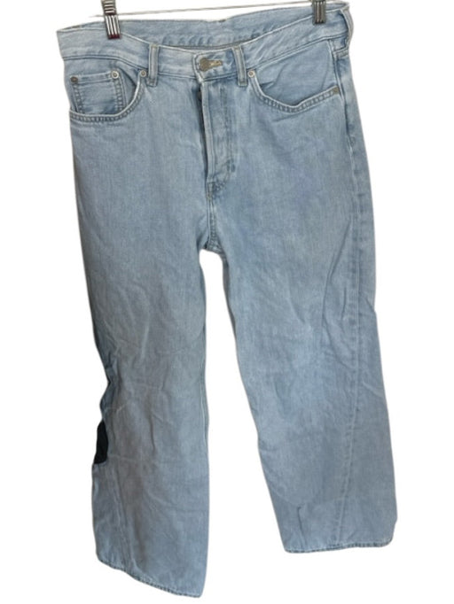 COS Size 26 Light Wash Cotton High Waist Button Fly Wide Leg Jeans Light Wash / 26