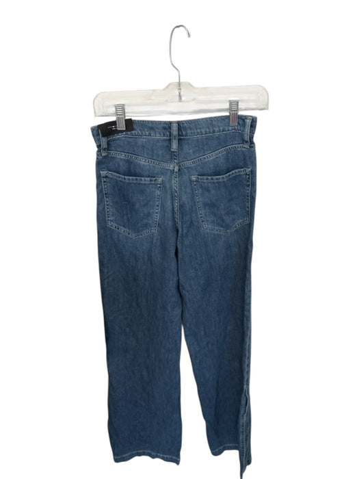 Banana Republic Size 25 Dark Wash Cotton Blend High Waist Wide Leg Jeans Dark Wash / 25