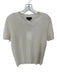 Quince Size L Cream Mongolian Cashmere Short Sleeve Knit Sweater Cream / L