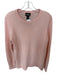 Halogen Size L Baby Pink Cashmere Long Sleeve Crew Neck Knit Sweater Baby Pink / L