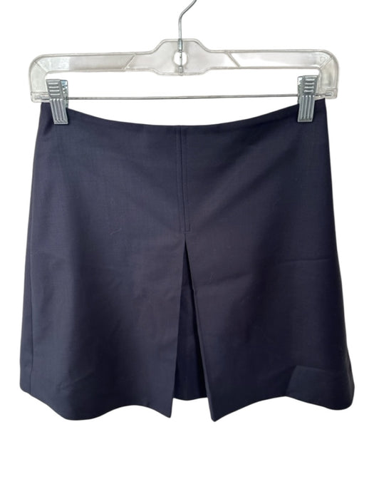 COS Size 6 Navy Viscose High Waist Pleat Mini Skirt Navy / 6