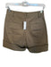 Tibi Size 0 Army Green Cotton High Waist Cuffed Cargo Pockets Shorts Army Green / 0