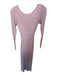 Minkpink Size L Lavendar Viscose Blend Long Sleeve Ribbed Keyhole Back Dress Lavendar / L