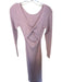 Minkpink Size L Lavendar Viscose Blend Long Sleeve Ribbed Keyhole Back Dress Lavendar / L