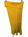 M.M. Lafleur Size L Marigold Acetate Fold Over Ribbed Maxi Skirt Marigold / L