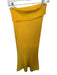 M.M. Lafleur Size L Marigold Acetate Fold Over Ribbed Maxi Skirt Marigold / L