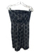 See By Chloe Size 4 Black Poliamide Pleated Floral Lace Sleeveless Gingham Dress Black / 4