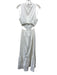Wayf Size S White Cotton Sleeveless Side Cut Outs Elastic Waist Maxi Dress White / S