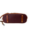 Dooney & Bourke Burgundy & Brown Leather Pebbled Leather Gold Hardware Bag Burgundy & Brown / Medium