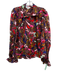 CROSBY by Mollie Burch Size S brown, pink & multi Polyester Abstract Print Top brown, pink & multi / S