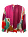 Crosby Size S Purple, Pink, Multi Polyester Long Sleeve All Over Print Dress Purple, Pink, Multi / S