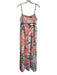 English Factory Size L Multi Polyester & Spandex Empire Waist Print Maxi Dress Multi / L