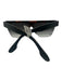 Victoria Beckham Black & Brown Acetate & Metal Semi-Rimless Rectangle Sunglasses Black & Brown