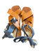 Zara Shoe Size 40 Tan & blue Leather Sandal Gladiator Wrap Detail Flat Shoes Tan & blue / 40