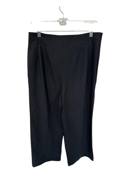 Alasdair Size 3/L Black High Waist Wide Leg Trouser Pants Black / 3/L