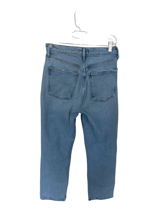 Agolde Size 27 Light Wash Organic Cotton High Waist Straight Leg Jeans Light Wash / 27