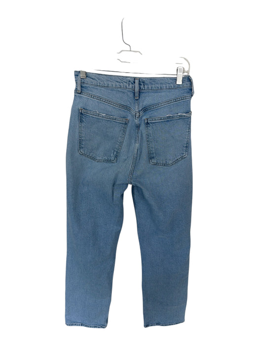 Agolde Size 27 Light Wash Organic Cotton High Waist Straight Leg Jeans Light Wash / 27