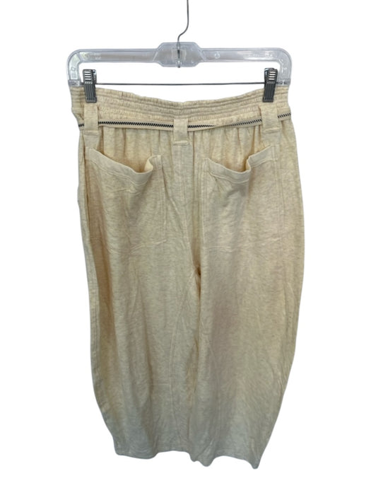 Intimately Free People Size S Cream Yellow Cotton Pockets Drop Crotch Pants Cream Yellow / S