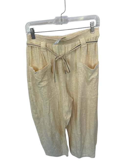Intimately Free People Size S Cream Yellow Cotton Pockets Drop Crotch Pants Cream Yellow / S