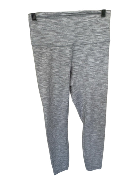 Lululemon Size 6 White & Gray Heathered Stretch Mid Rise 7/8 length Leggings White & Gray / 6