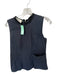 Marni Size 42/10 Charcoal Cotton Pocket Detail Sleeveless Crew Neck Top Charcoal / 42/10
