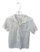 J Crew Size Est S White Cotton Short Sleeve Button Up Pleat Detail Top White / Est S