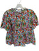 Crosby Size XS White & Multi Cotton swiss dot Floral Short Sleeve Top White & Multi / XS