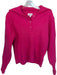 &merci Size M Hot pink Button Flap collar Ribbed Knit Sweater Hot pink / M