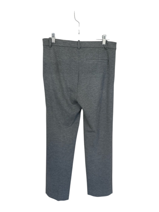Theory Size 4 Grey Polyester Blend Belt Loops Heathered Pants Grey / 4
