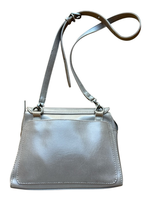 Matt & Nat Grey Vegan Leather Adjustable Strap Magnetic Closure Zip Close Purse Grey