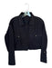 Banana Republic Size M Black Cotton Front Pocket Collar Button Front Jacket Black / M