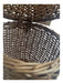Alba Brown Straw Woven Circle Handle Top Flap Tie Closure Bag Brown / S