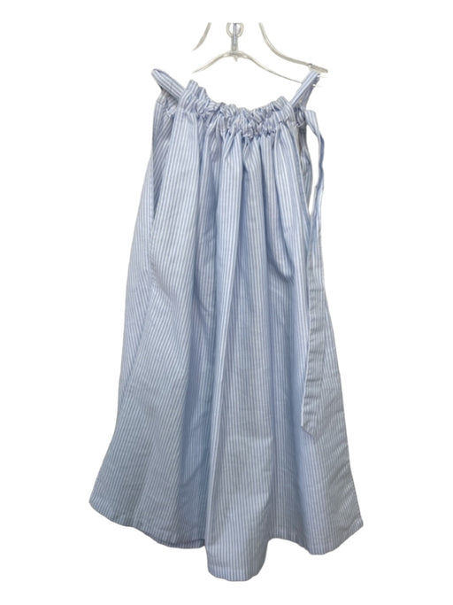 Ann Mashburn Size S Blue & White Striped High Tie Neck Sleeveless Top Blue & White / S