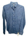 Ann Mashburn Size S Chambray Linen & Cotton Collared Button Up Long Sleeve Top Chambray / S
