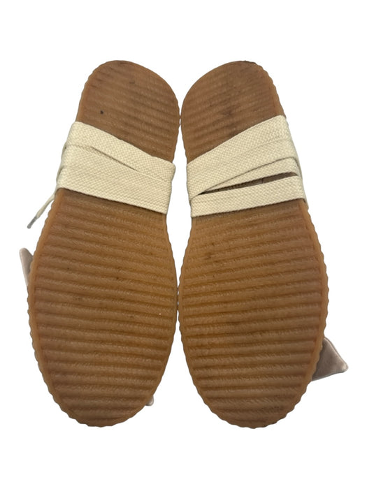 Puma Shoe Size 9 Beige & Tan Leather & Rubber Lace Up Espadrille Sandals Beige & Tan / 9