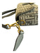 Fendi Gray & Gold Tapestry & Leather Shoulder & Crossbody Logo Snap Closure Bag Gray & Gold / Medium