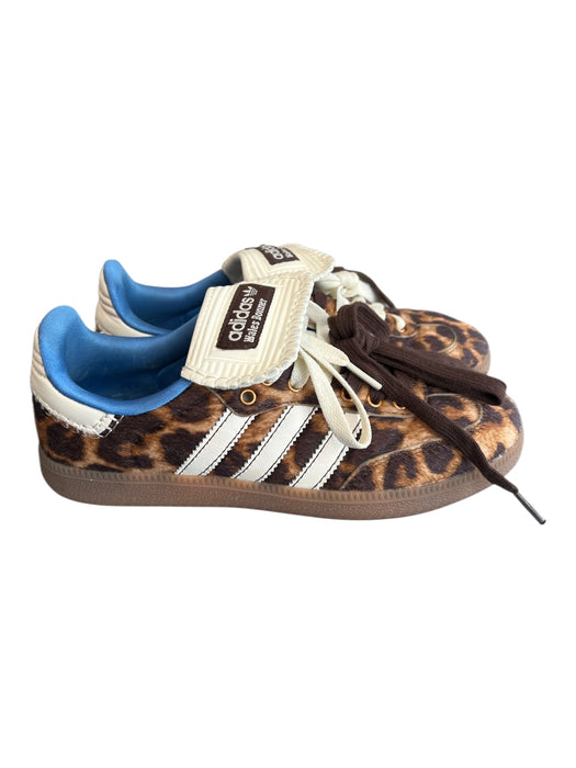 Adidas x Wales Bonner Shoe Size 5.5 Brown & Cream Faux Fur Animal Print Sneakers Brown & Cream / 5.5