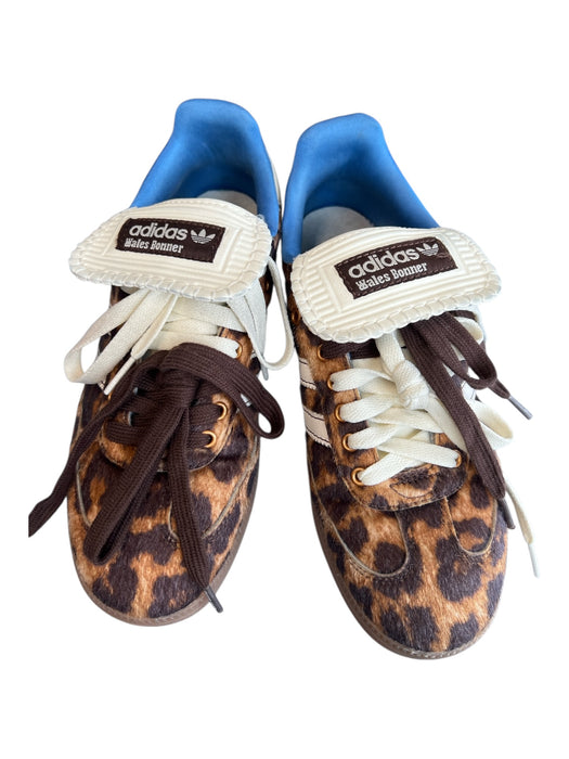 Adidas x Wales Bonner Shoe Size 5.5 Brown & Cream Faux Fur Animal Print Sneakers Brown & Cream / 5.5