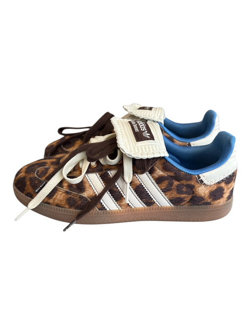 Adidas x Wales Bonner Shoe Size 5.5 Brown & Cream Faux Fur Animal Print Sneakers Brown & Cream / 5.5