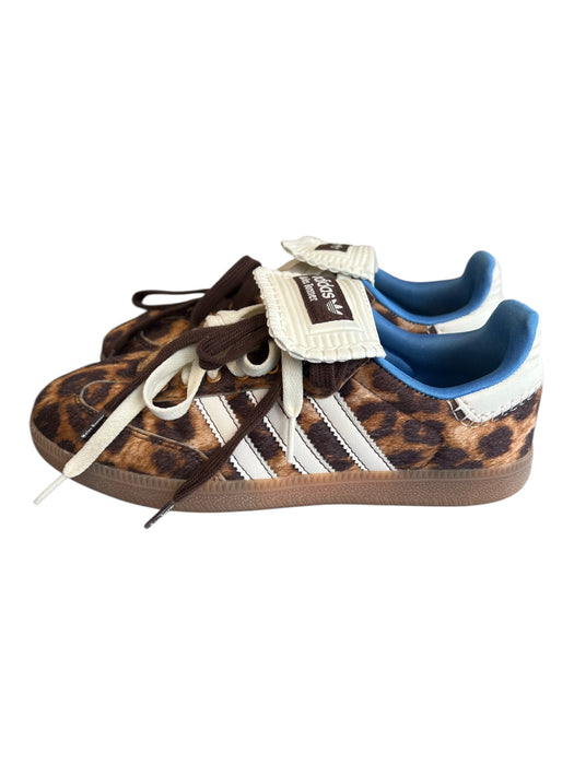 Adidas x Wales Bonner Shoe Size 5.5 Brown & Cream Faux Fur Animal Print Sneakers Brown & Cream / 5.5