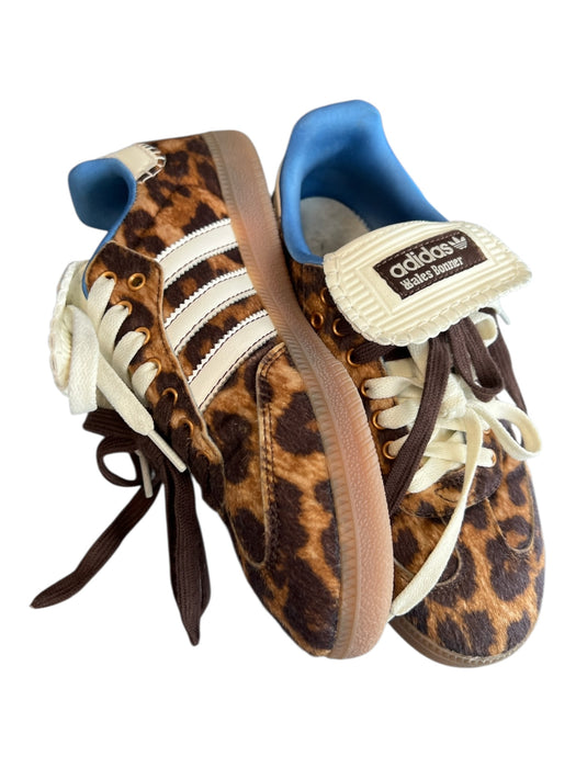 Adidas x Wales Bonner Shoe Size 5.5 Brown & Cream Faux Fur Animal Print Sneakers Brown & Cream / 5.5