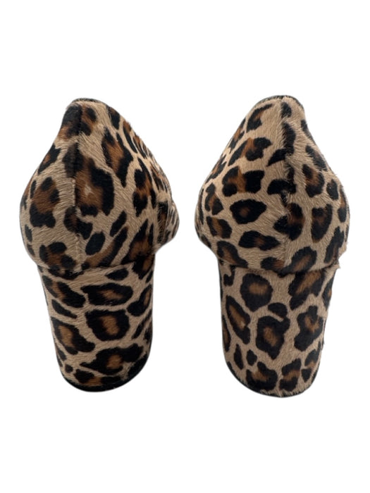 Hobbs Shoe Size 41 Brown & Black Leather Cow Hair Leopard Print Block Heel Shoes Brown & Black / 41