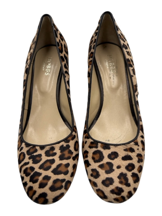 Hobbs Shoe Size 41 Brown & Black Leather Cow Hair Leopard Print Block Heel Shoes Brown & Black / 41