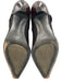 Donald J Pliner Shoe Size 9.5 M Gray & Brown Leather Pointed Toe Heel Shoes Gray & Brown / 9.5 M