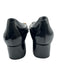 Michael Kors Shoe Size 9.5 M Black Patent Leather Gold Detail Block Heel Shoes Black / 9.5 M