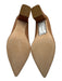 Marc Fisher Shoe Size 9.5 Tan Brown Leather Upper Suede Pointed Almond Toe Pumps Tan Brown / 9.5