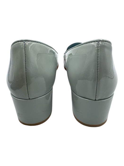 Frances Valentine Shoe Size 9.5 Mint Blue Leather Upper Patent Loafers Mint Blue / 9.5